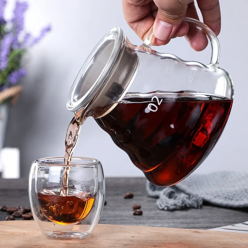 Coffee Equipment Brands - 350/600/800ml el demlemek kahve sürahi bulutlar