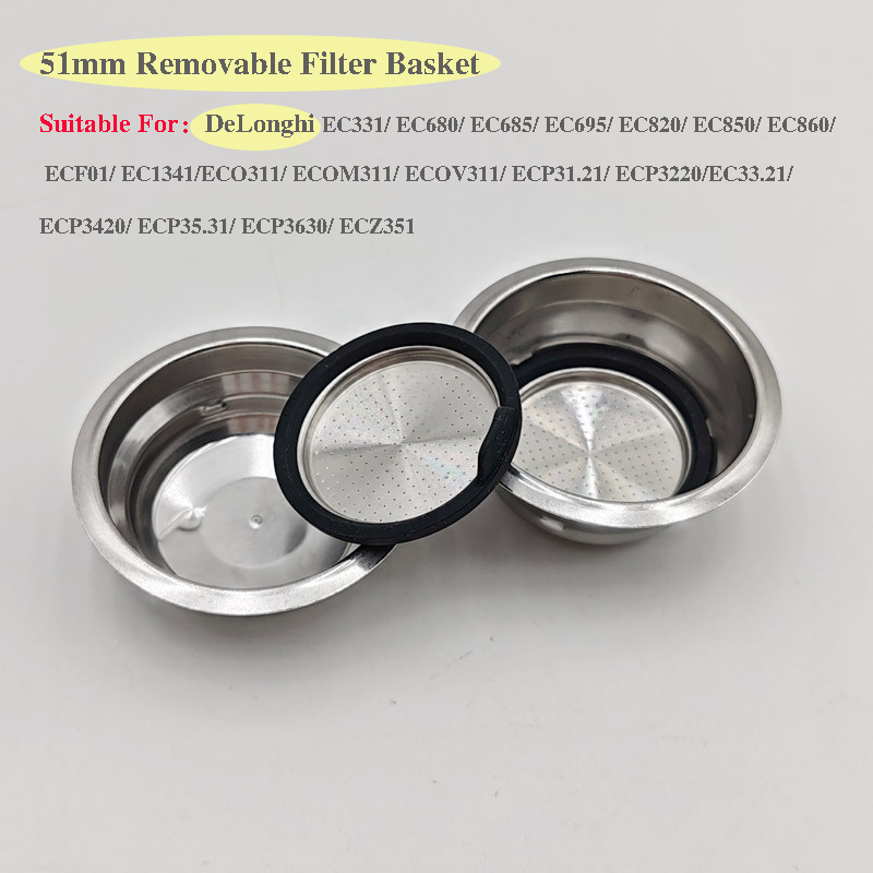 Coffee Equipment Brands - 51mm Kahve Makinesi Aksesuarları Çıkarılabilir Filtre