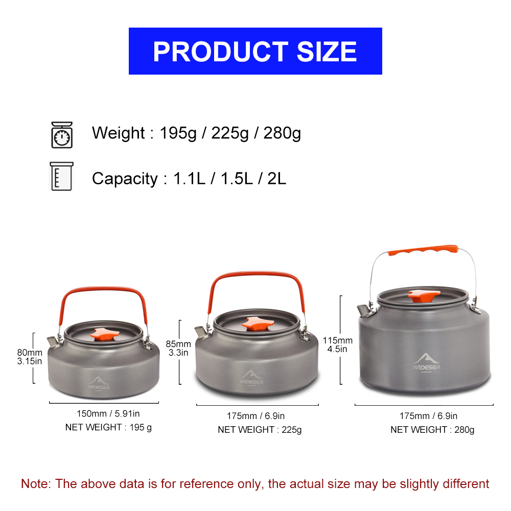 Widesea 1.1L 2L1.5L Kamp Su Is - Outdoor Coffee Equipment incelemesi ve fiyatı