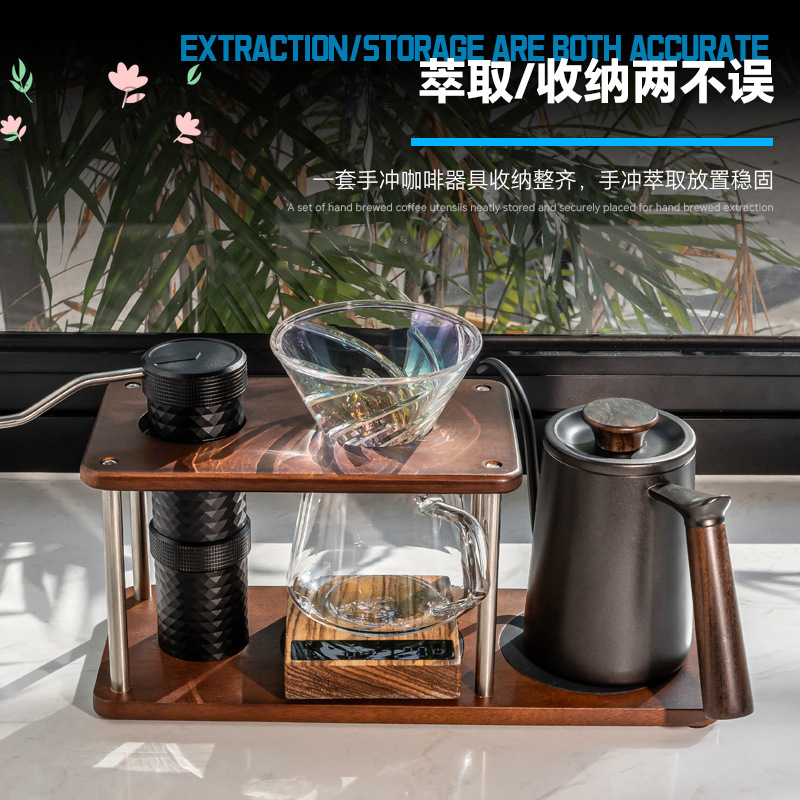 Masif ahşap demleme standı, de - Coffee Equipment Pour Over incelemesi ve fiyatı