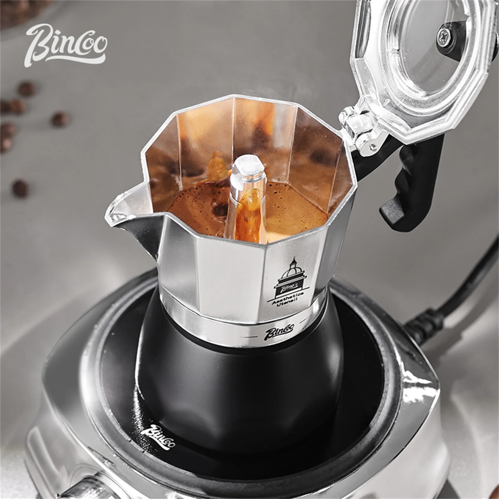 BINCOO Çift Valfli Moka Pot, E - Coffee Equipment Brands incelemesi ve fiyatı