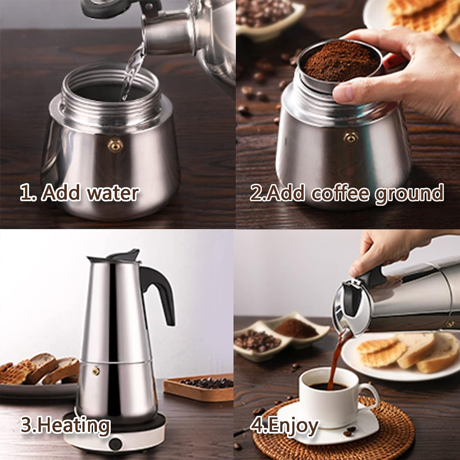 4/6/9 bardak Pot Pot Caffe mak - Coffee Equipment Brands incelemesi ve fiyatı