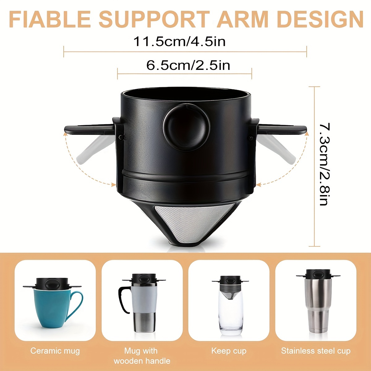 Kahve filtreli fincan taşınabi - Coffee Equipment Pour Over incelemesi ve fiyatı